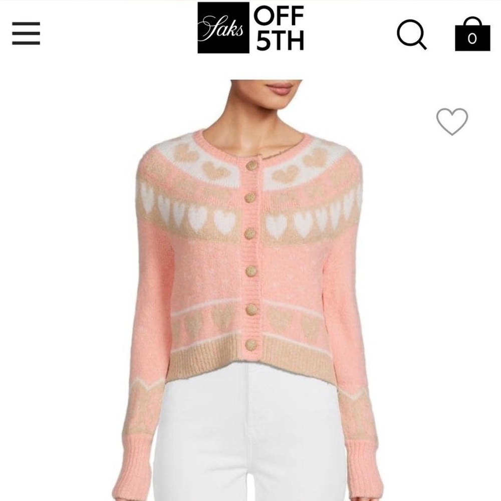 Loveshackfancy dimples cropped cardigan, original rp $425
